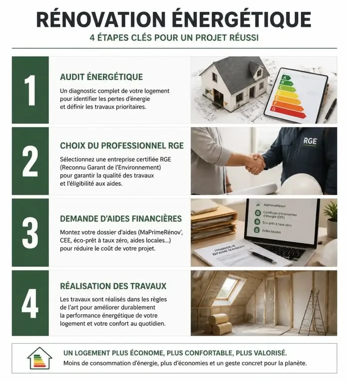 Parcours étape par étape pour un projet de rénovation thermique à Colmar