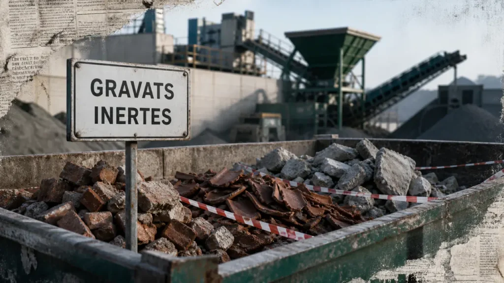 Recyclage des gravats : benne de chantier tri des gravats