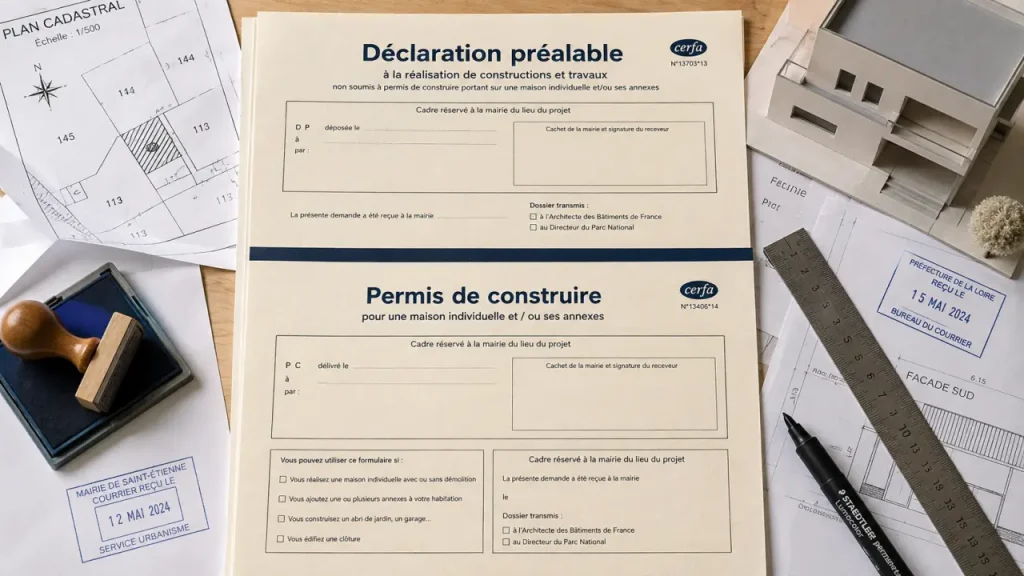 declaration prealable ou permis de construire : 5 seuils à vérifier avant travaux