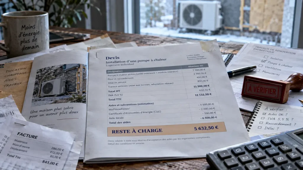 Pompe à chaleur à 1 euro : vrai ou faux ? reste à charge à vérifier